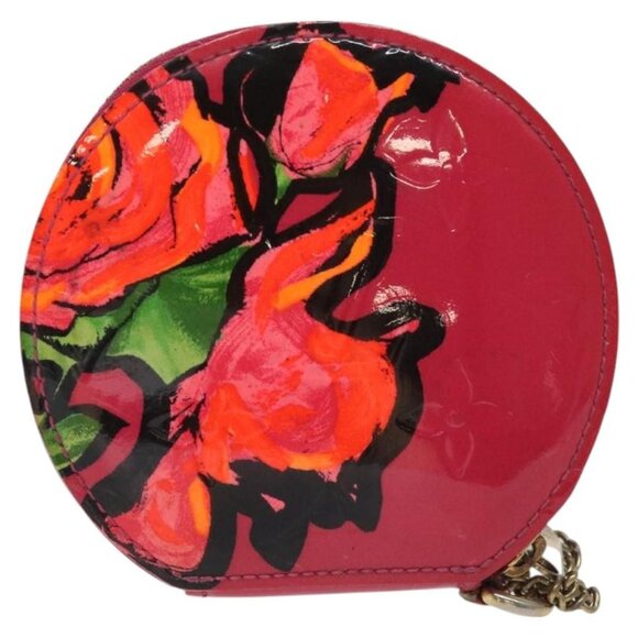 LOUIS VUITTON Vernis Rose Porte Monnaie Chapeau Coin Purse - Picture 3 of 16